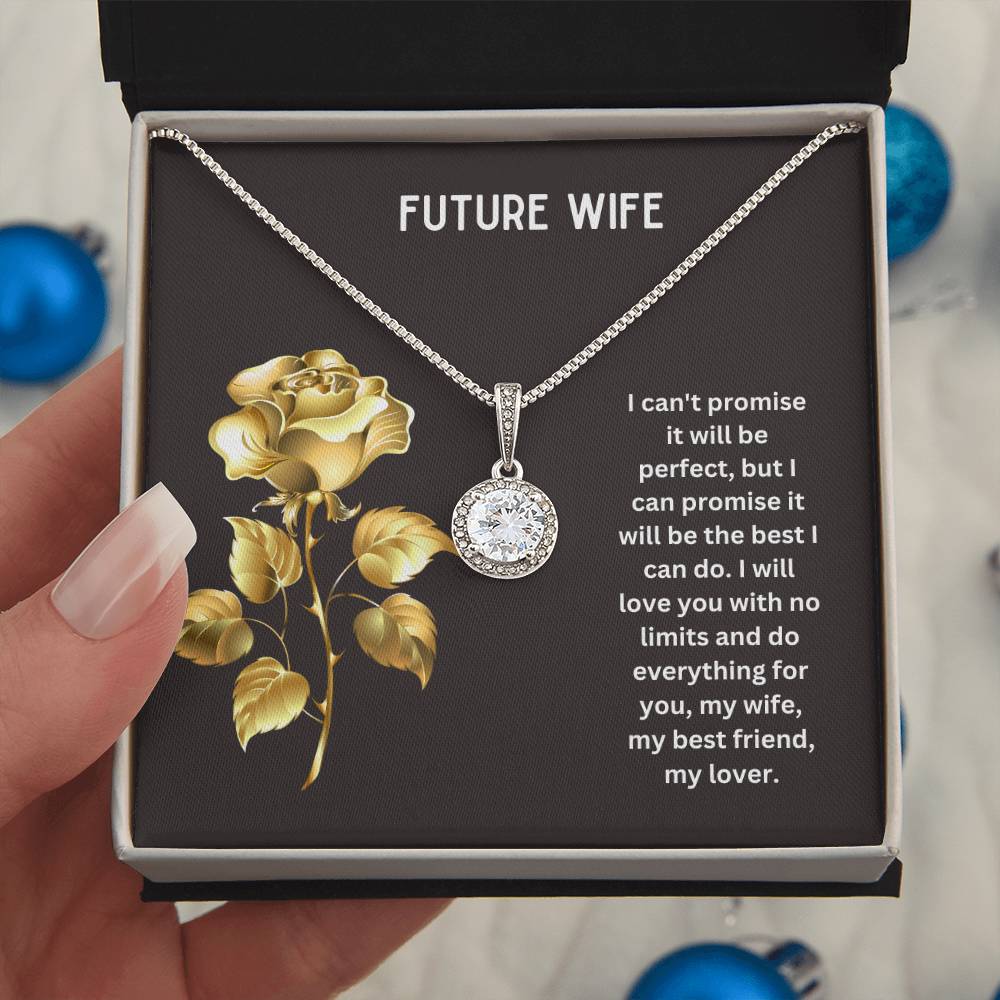 To My Future Wife | I Will Love You With No Limit | Jewelry Pendant Necklace