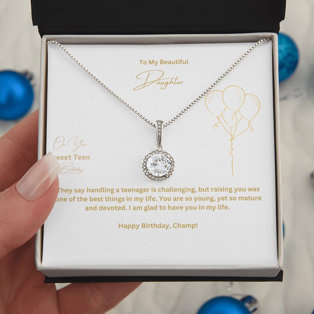 To My Beautiful Daughter | On Your Sweet Teen Birthday |  Pendant Necklace