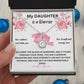 My Daughter Is A Warrior | You Carry The Blood Of A Warrior | Jewelry Necklace