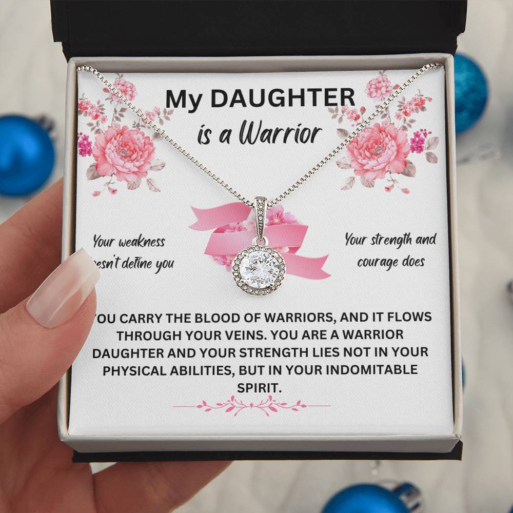 My Daughter Is A Warrior | You Carry The Blood Of A Warrior | Jewelry Necklace