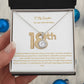 To My Daughter | On Your 18th Birthday | Pendant Necklace