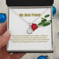 My Best Friend | You Are The Best | Pendant Necklace