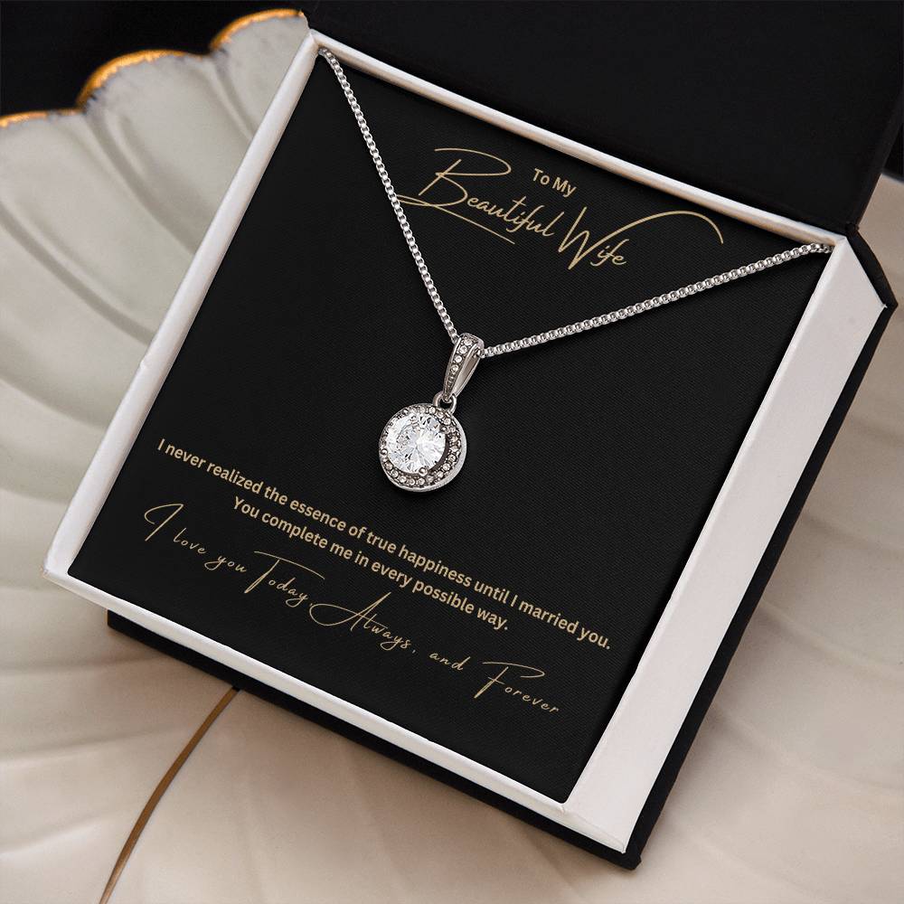 To My Beautiful Wife | I Love You Always And Forever | Jewelry Necklace