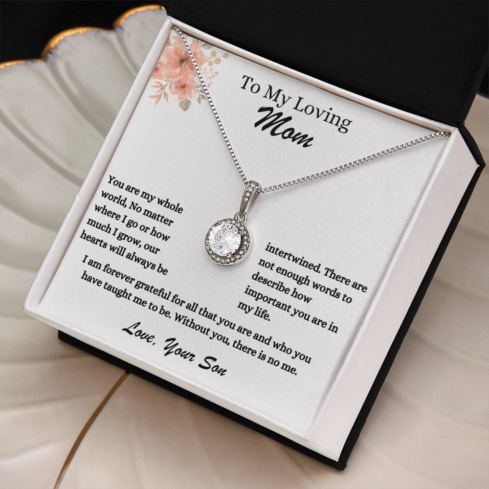 To My Loving Mom | You Are My Whole World | Jewelry Necklace