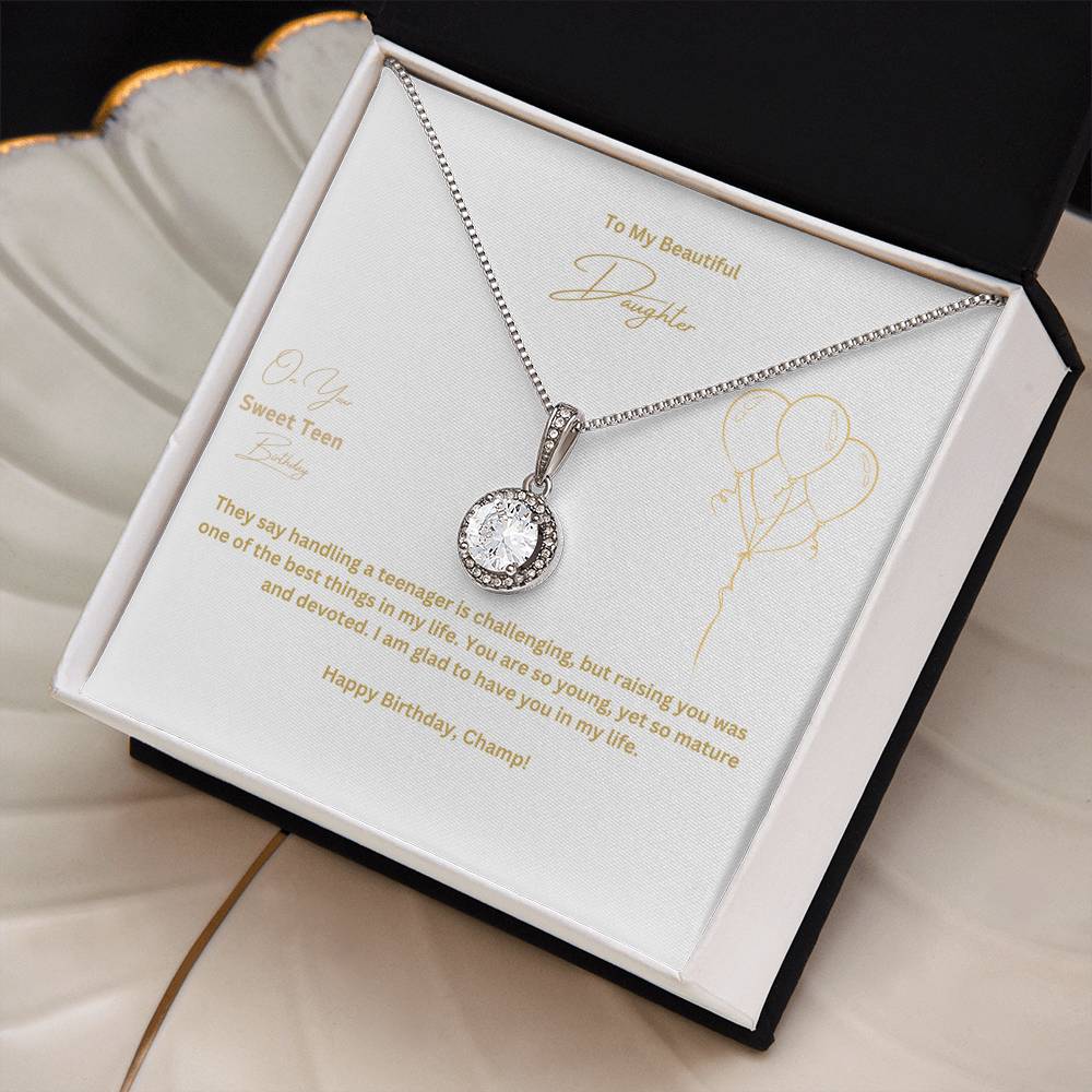 To My Beautiful Daughter | On Your Sweet Teen Birthday |  Pendant Necklace