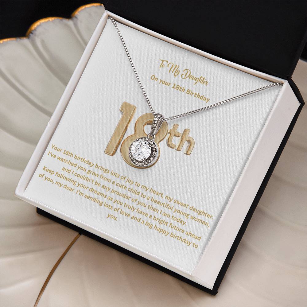 To My Daughter | On Your 18th Birthday | Pendant Necklace