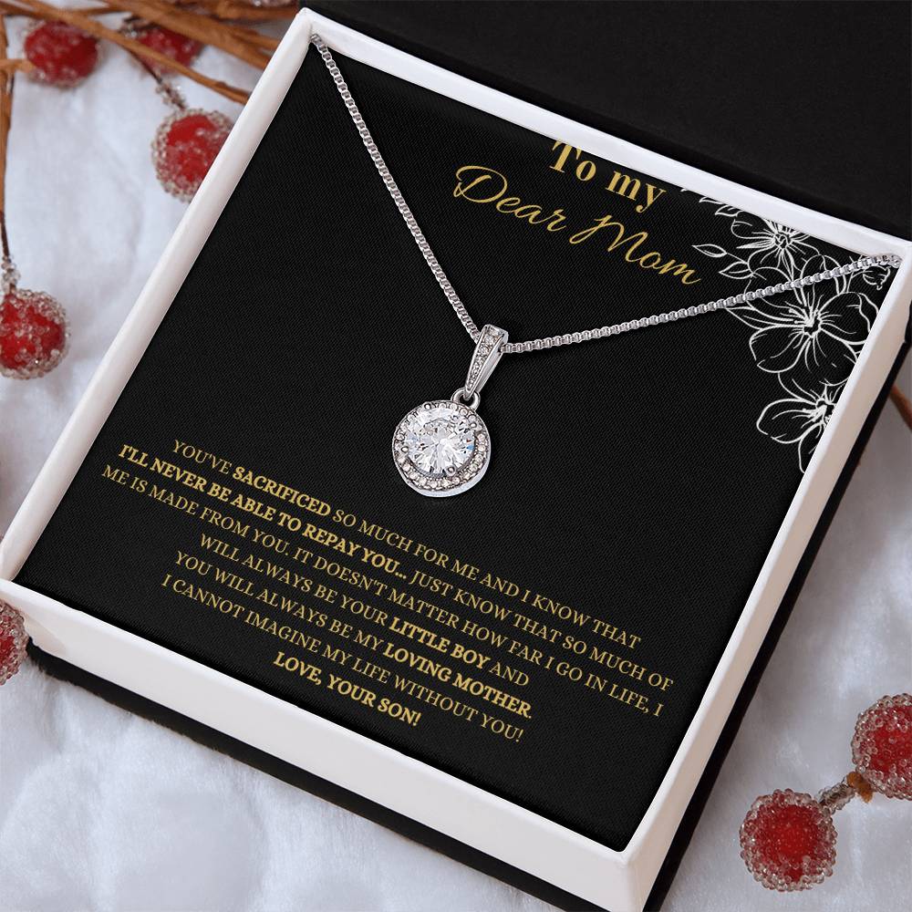 To My Dear Mom | You Have Sacrificed So Much For Me | Pendant Necklace