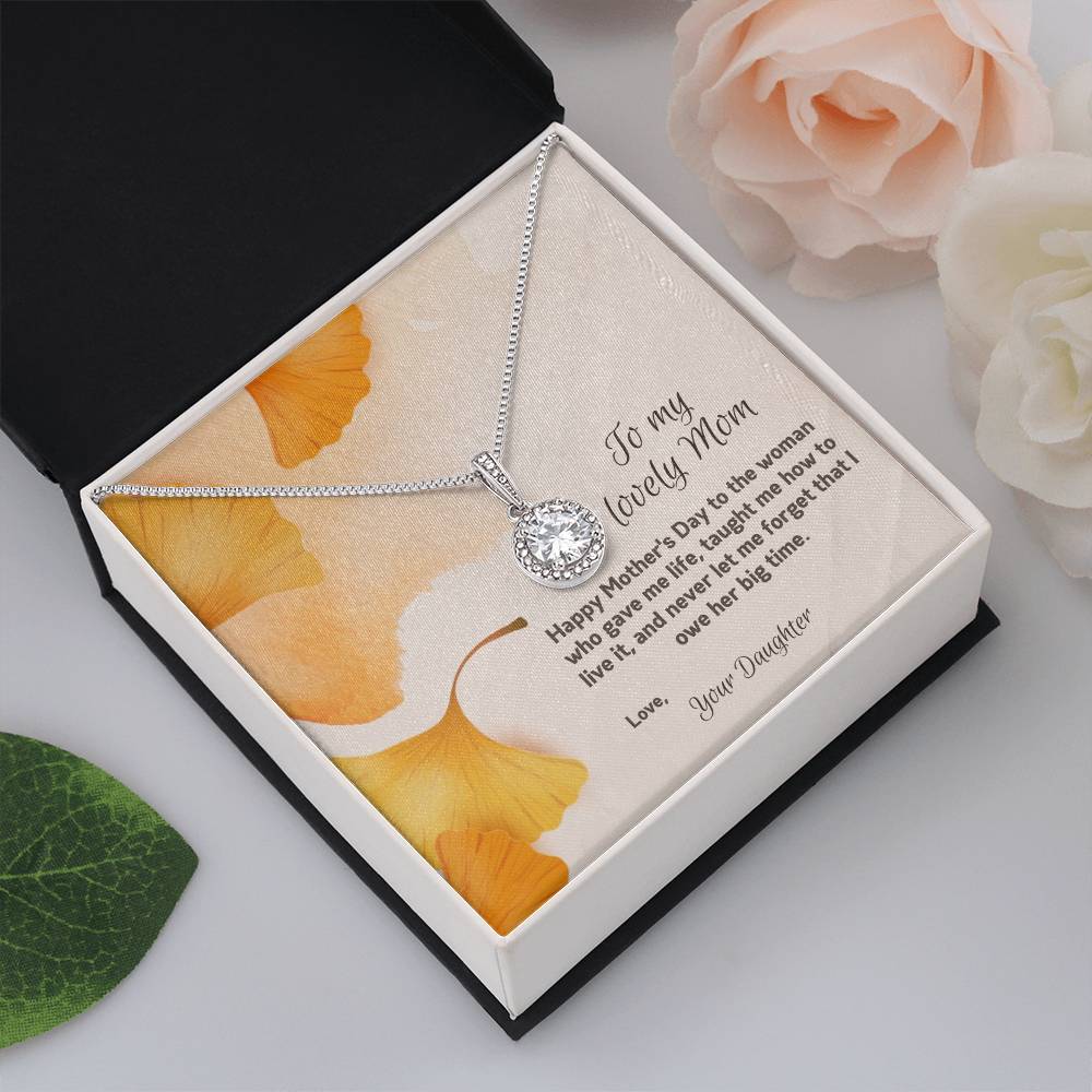 To My Lovely Mom | Happy Mother's Day | Jewelry Necklace Gift