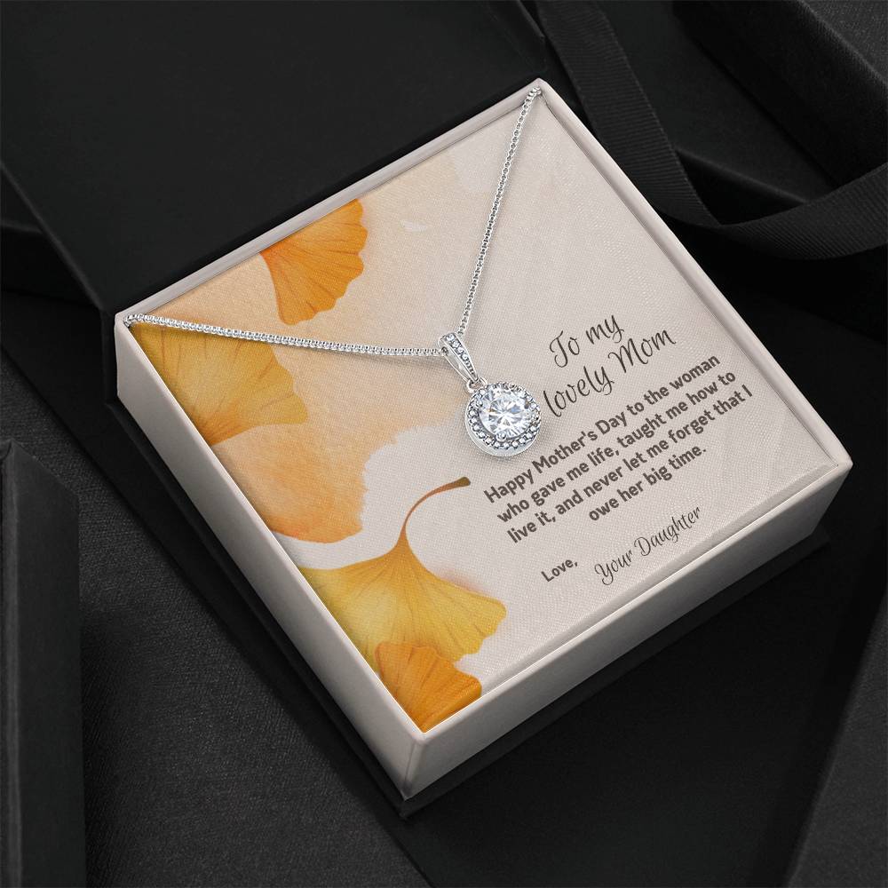 To My Lovely Mom | Happy Mother's Day | Jewelry Necklace Gift