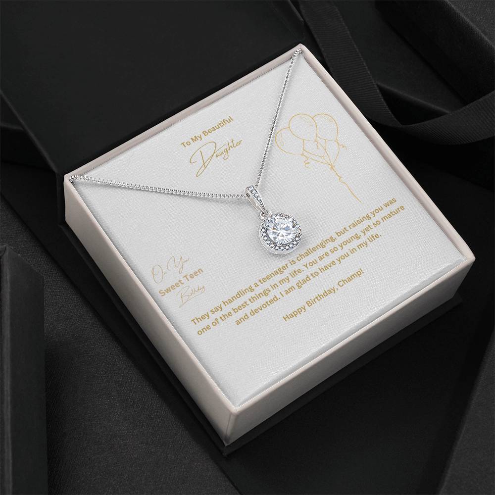 To My Beautiful Daughter | On Your Sweet Teen Birthday |  Pendant Necklace