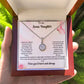 To My Bonus Daughter | I Love You Forever And Always | Necklace Gift