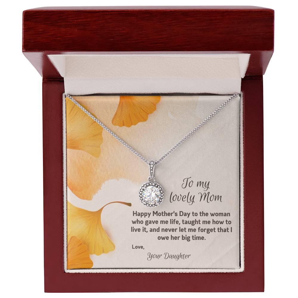 To My Lovely Mom | Happy Mother's Day | Jewelry Necklace Gift