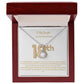 To My Daughter | On Your 18th Birthday | Pendant Necklace