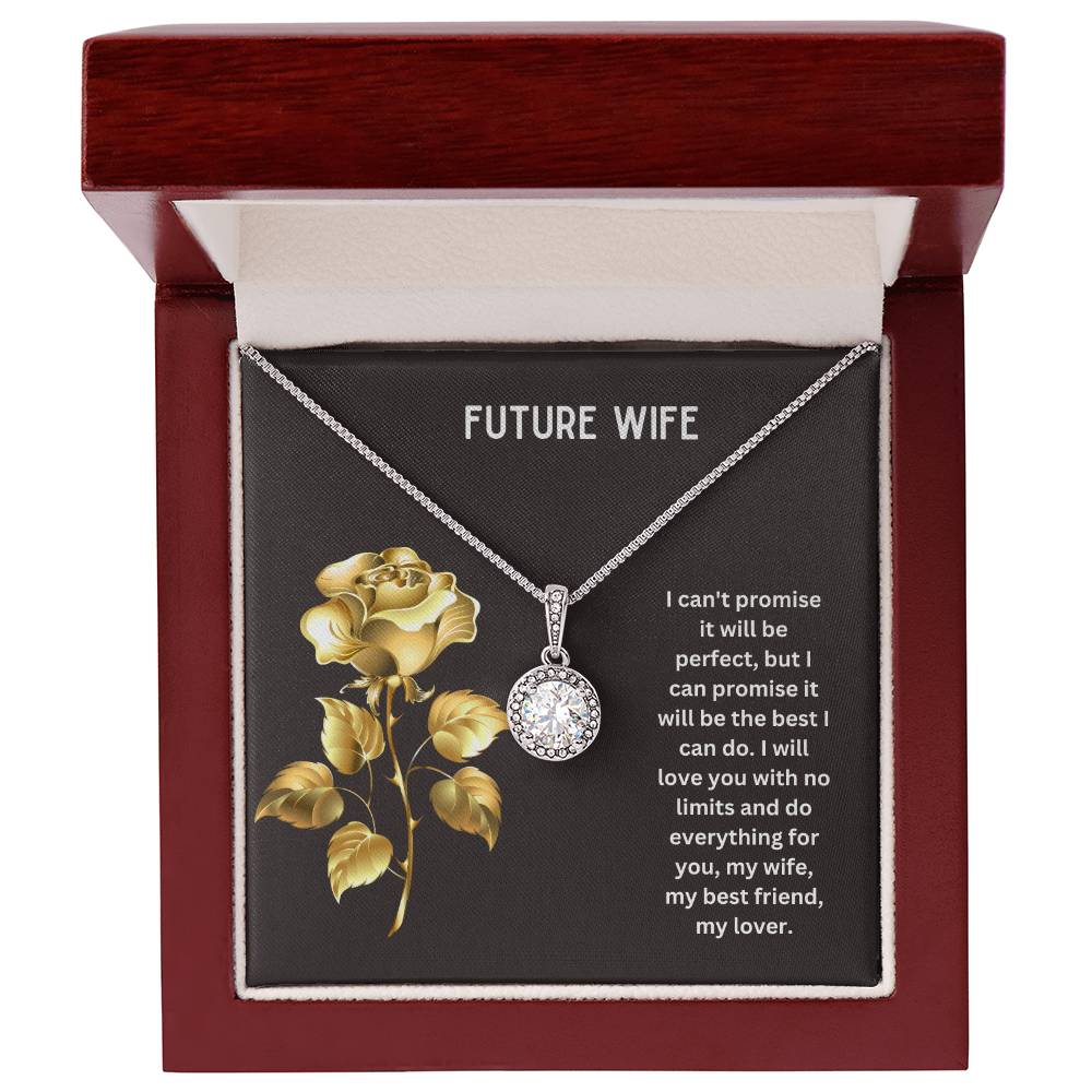 To My Future Wife | I Will Love You With No Limit | Jewelry Pendant Necklace