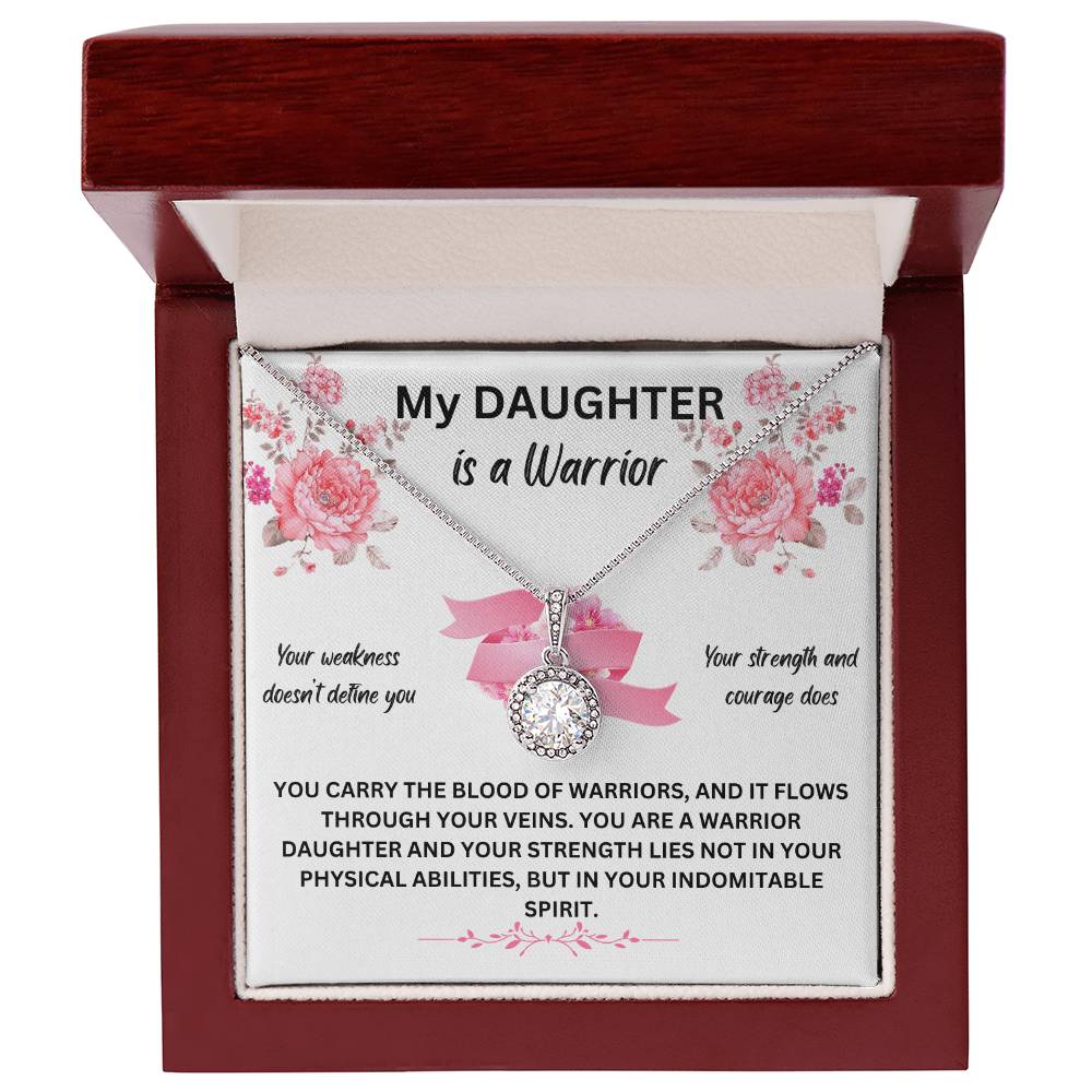 My Daughter Is A Warrior | You Carry The Blood Of A Warrior | Jewelry Necklace
