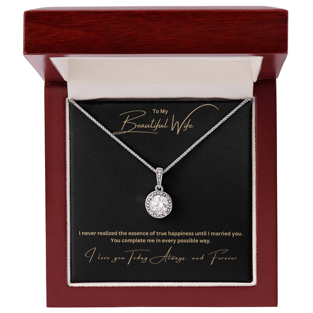 To My Beautiful Wife | I Love You Always And Forever | Jewelry Necklace