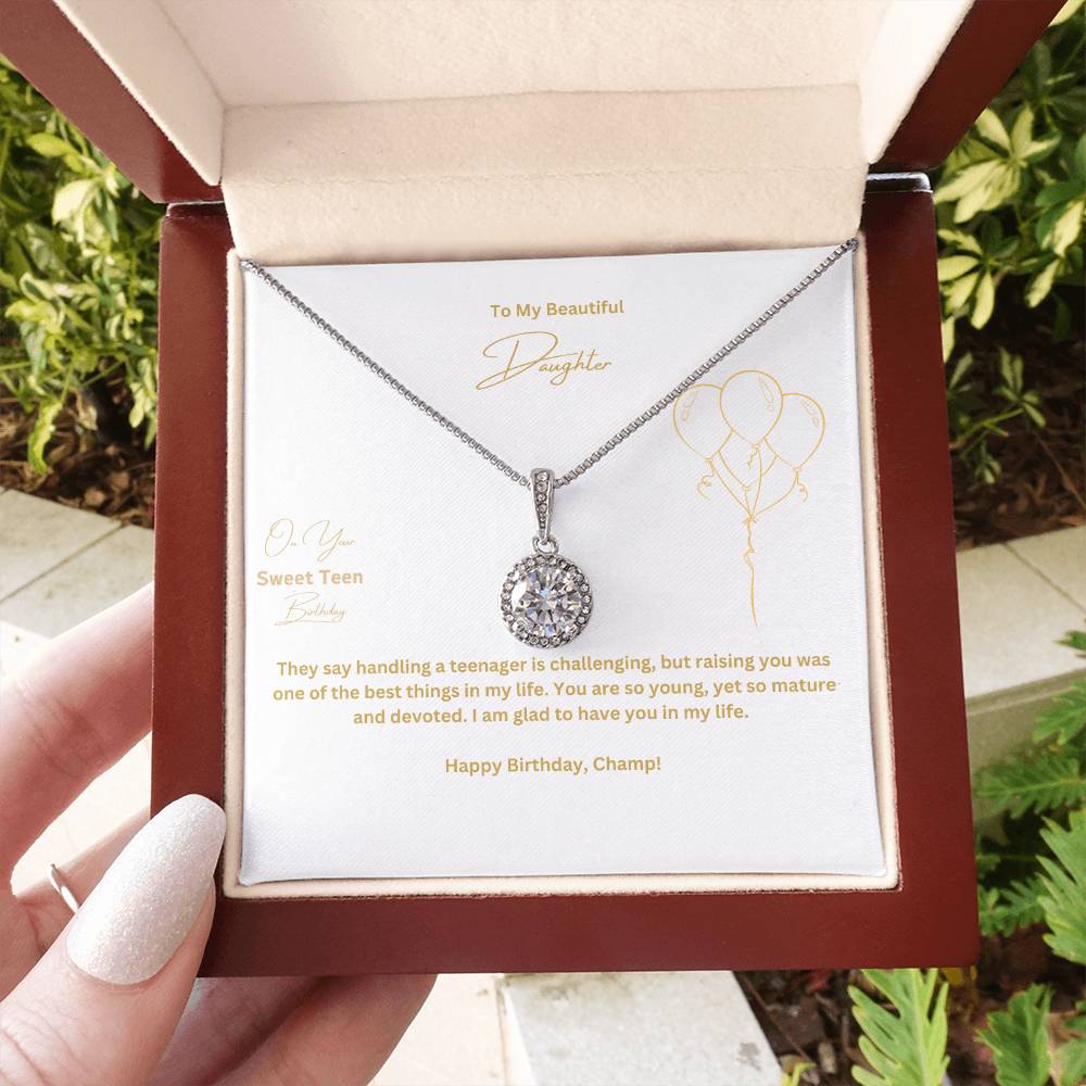 To My Beautiful Daughter | On Your Sweet Teen Birthday |  Pendant Necklace