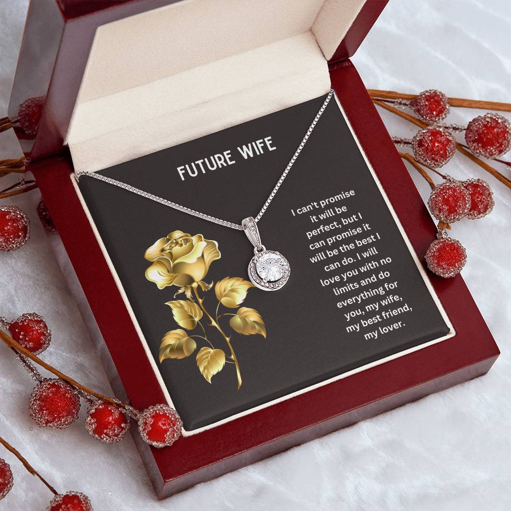 To My Future Wife | I Will Love You With No Limit | Jewelry Pendant Necklace