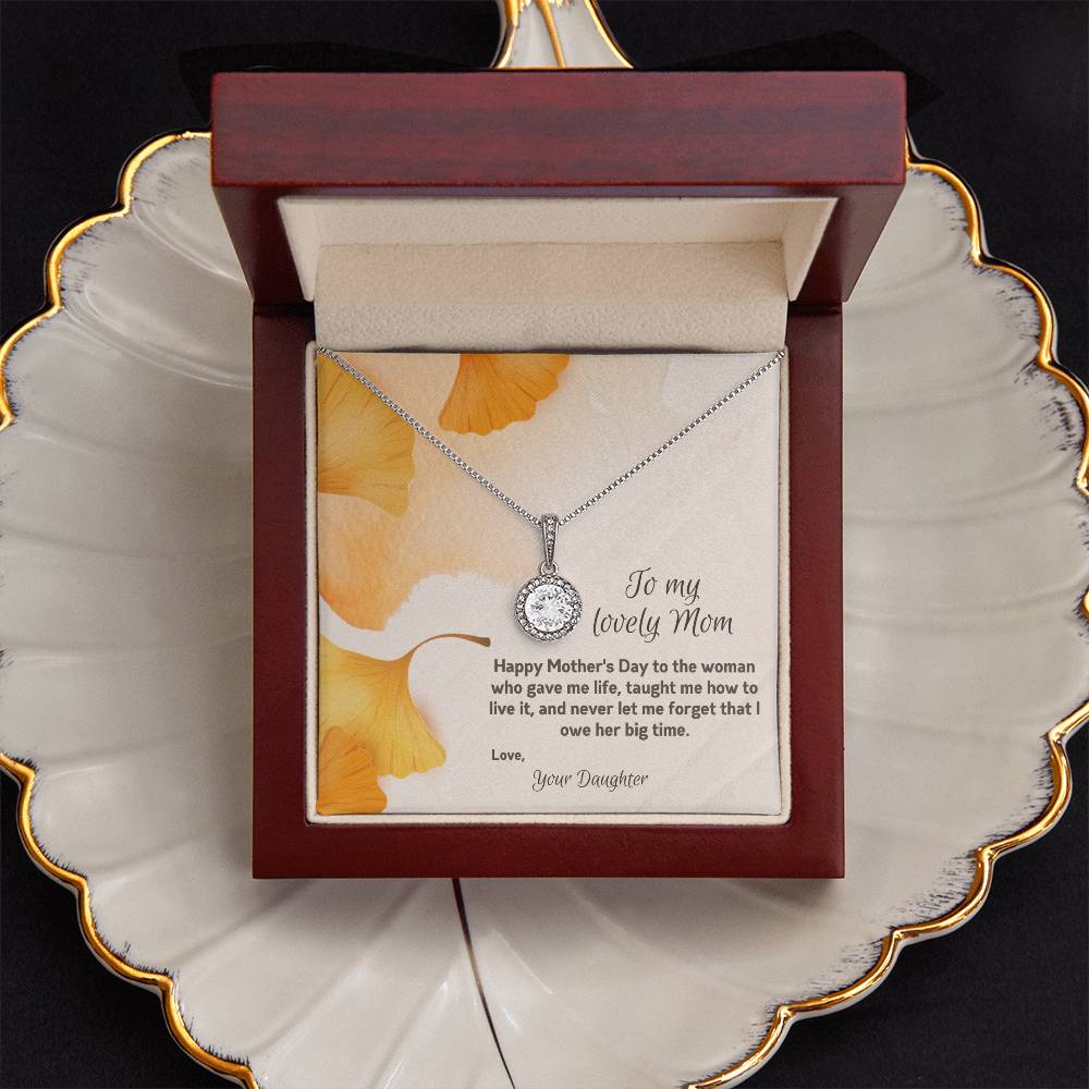 To My Lovely Mom | Happy Mother's Day | Jewelry Necklace Gift
