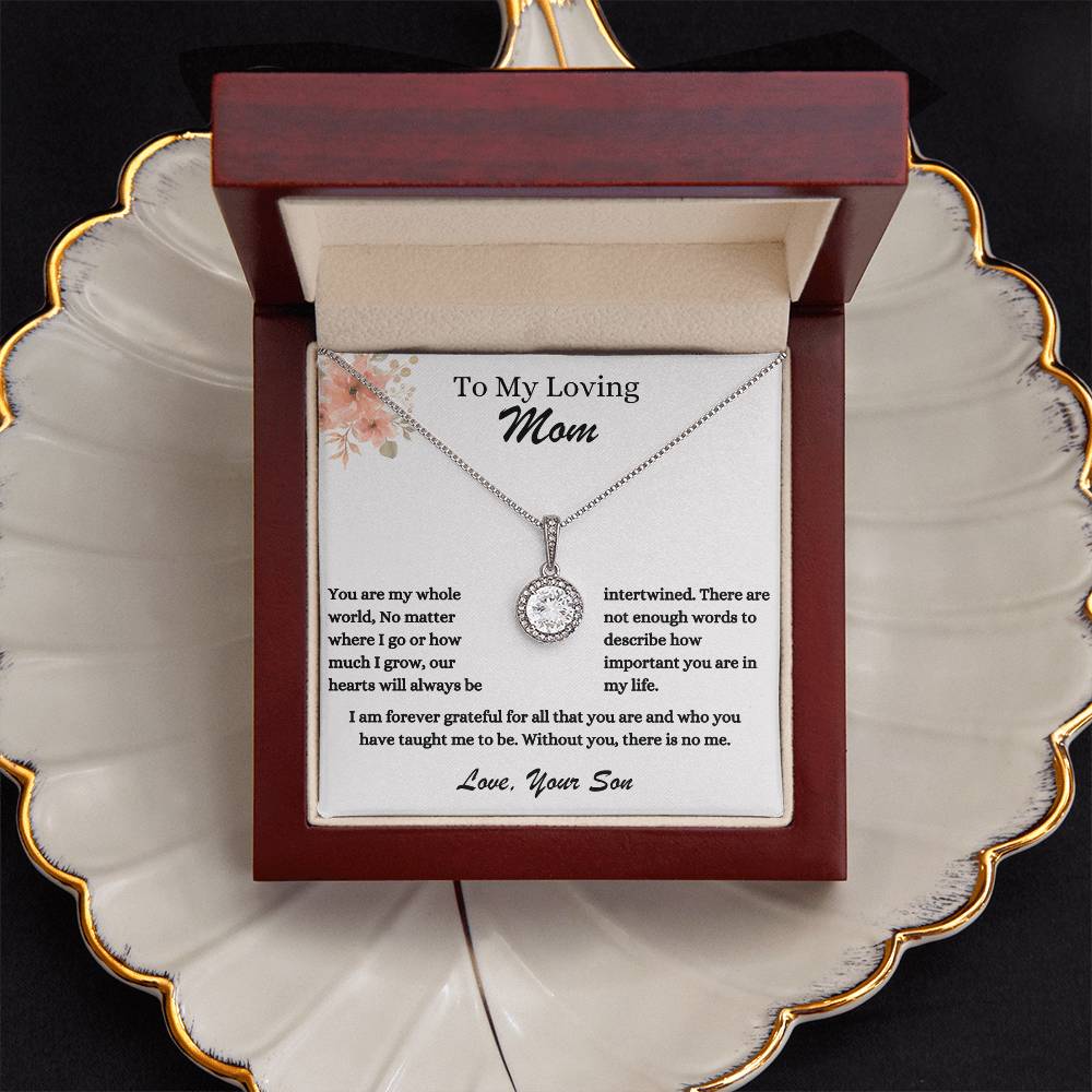 To My Loving Mom | You Are My Whole World | Jewelry Necklace
