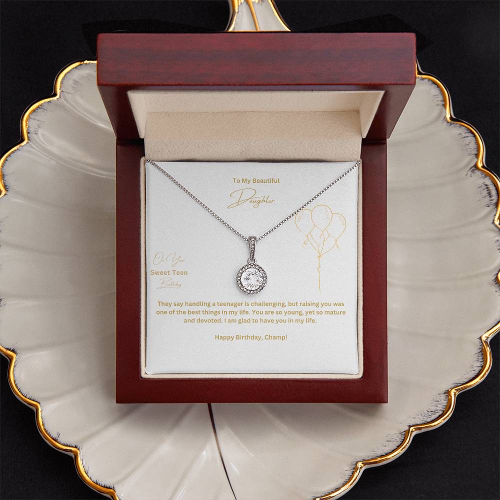 To My Beautiful Daughter | On Your Sweet Teen Birthday |  Pendant Necklace