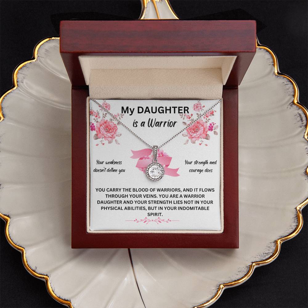 My Daughter Is A Warrior | You Carry The Blood Of A Warrior | Jewelry Necklace