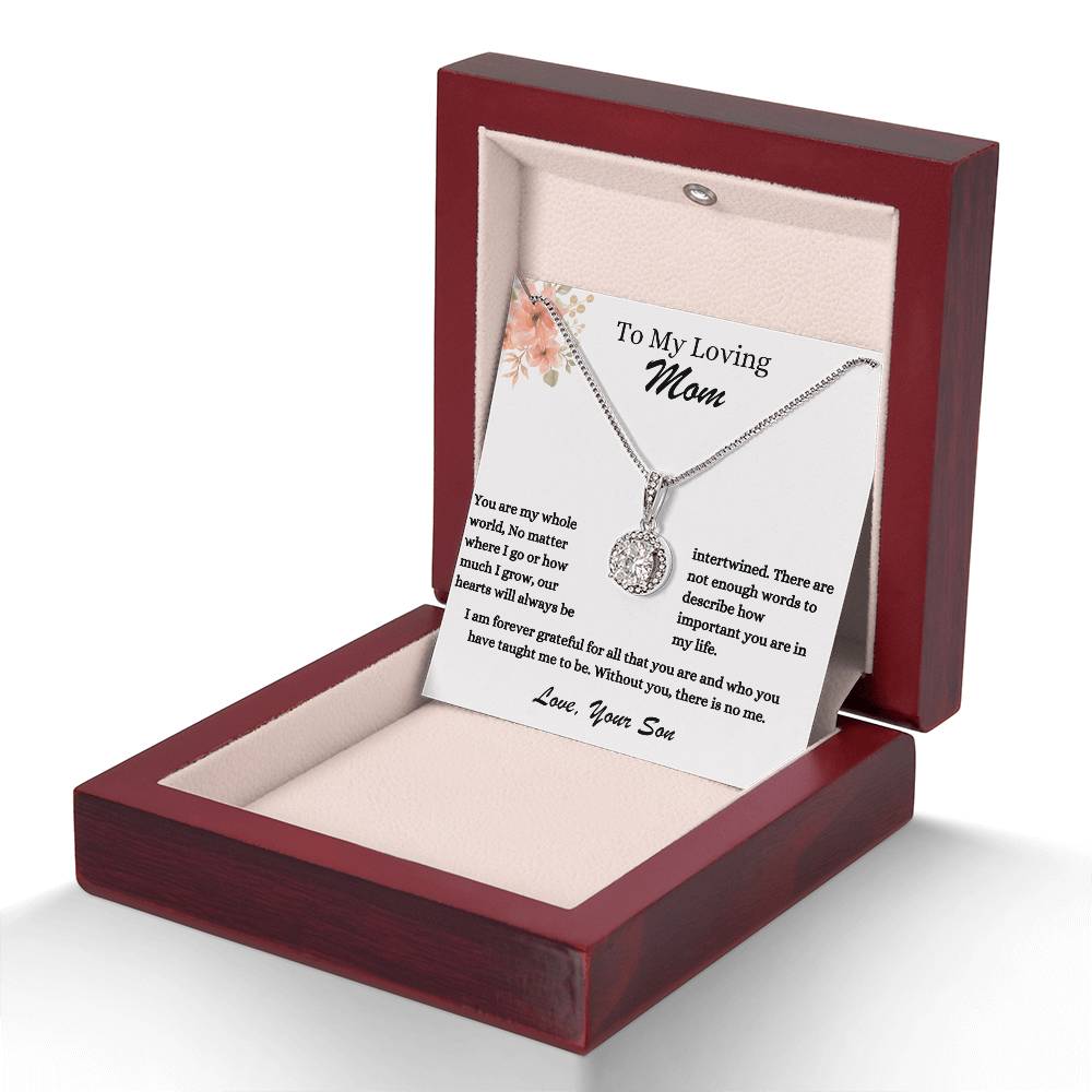 To My Loving Mom | You Are My Whole World | Jewelry Necklace