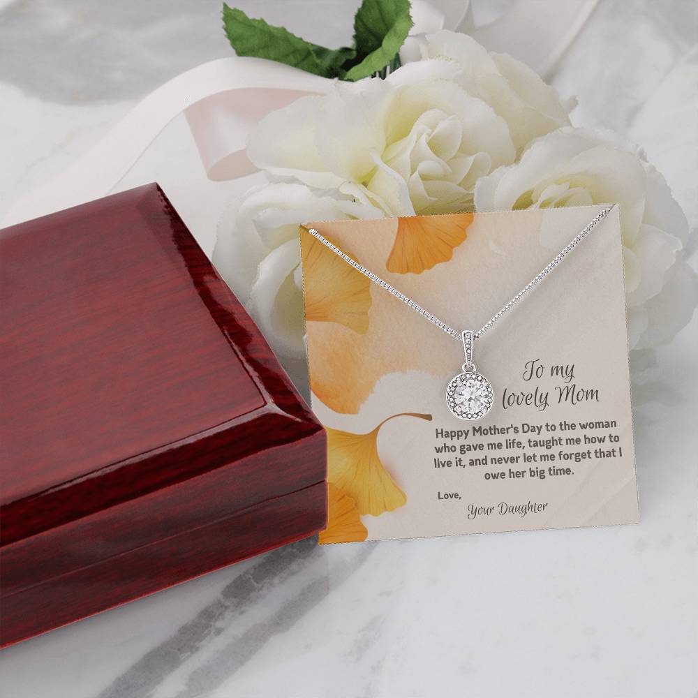 To My Lovely Mom | Happy Mother's Day | Jewelry Necklace Gift