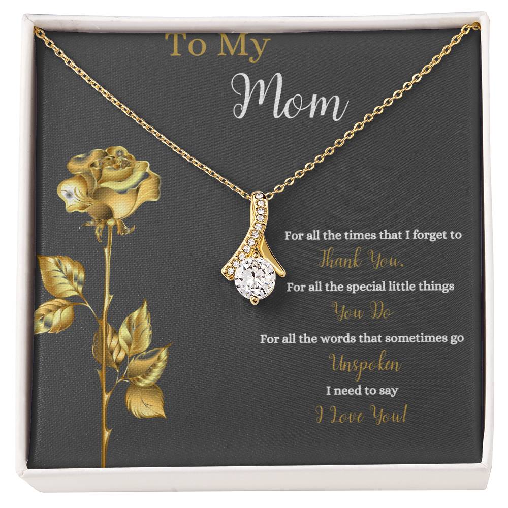 To My Mom | I Love You | Jewelry Necklace