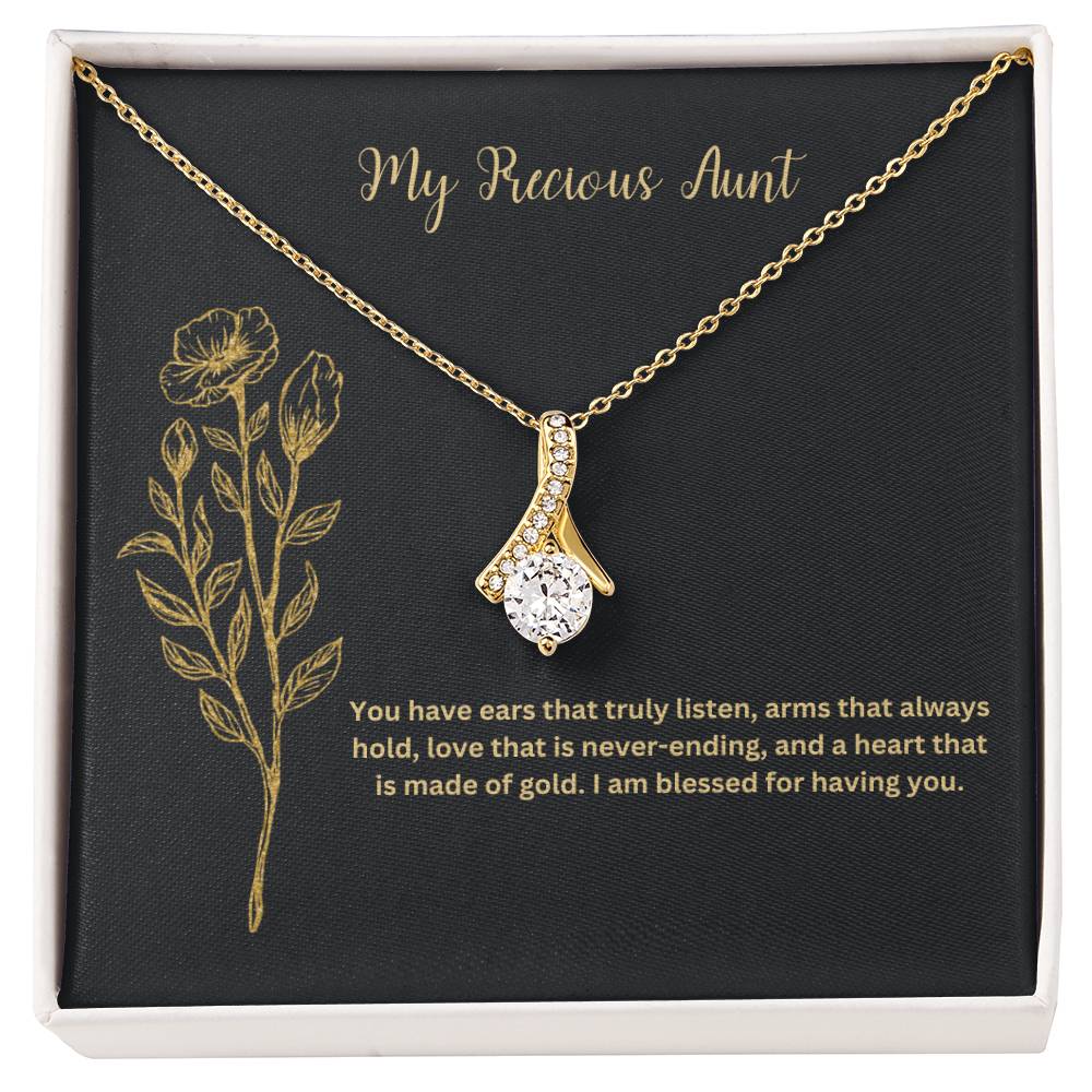 My Precious Aunt | You Have Ears That Truly Listen | Pendant Necklace