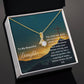 To My Beautiful Daughter | The Lord Will Guide You | Faith Pendant Jewelry Necklace