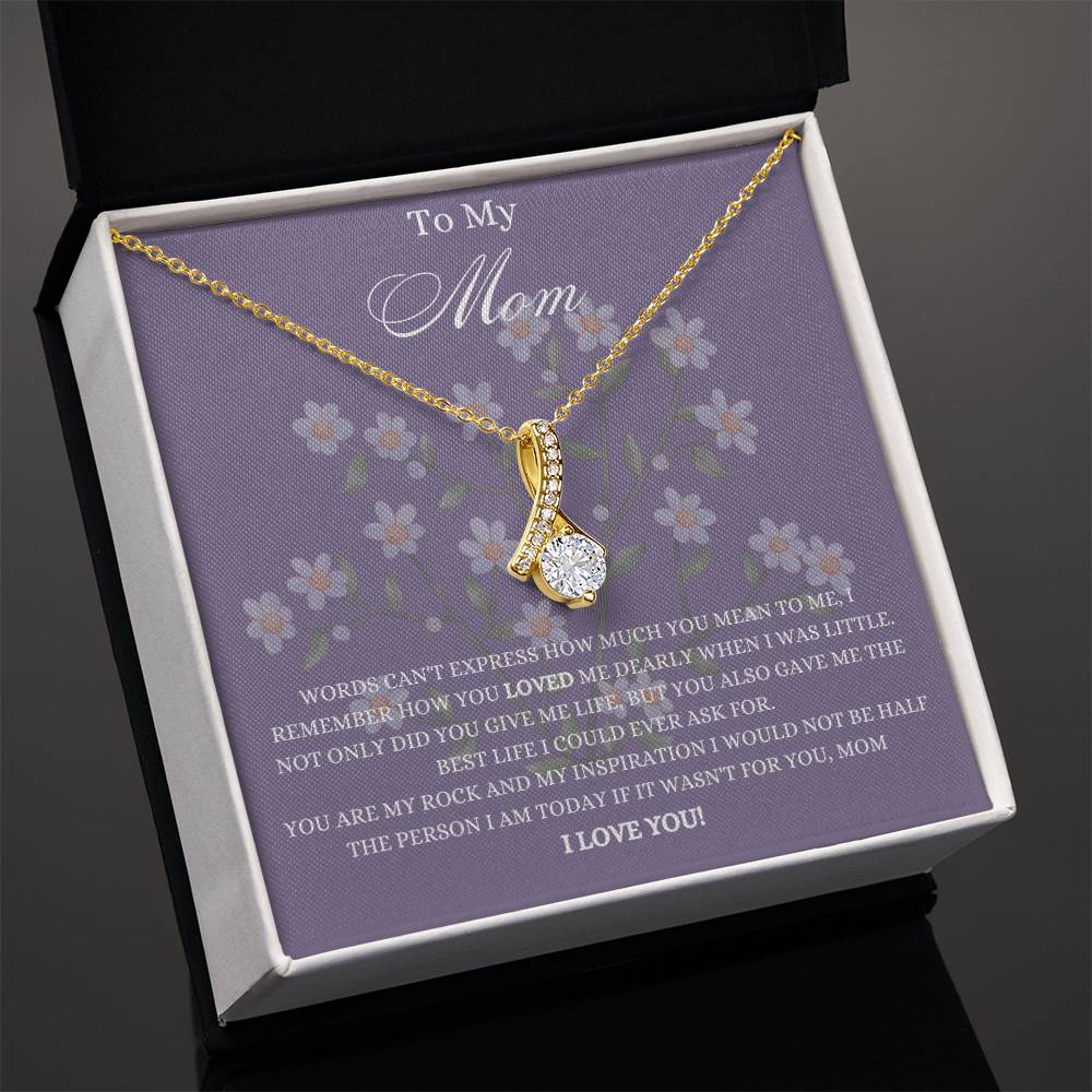 To My Mom | I Love You | Jewelry Necklace