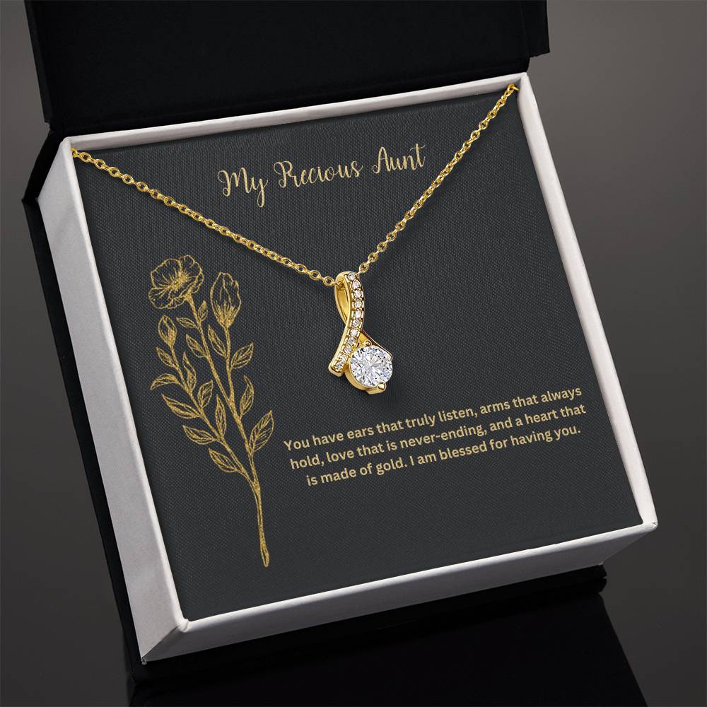 My Precious Aunt | You Have Ears That Truly Listen | Pendant Necklace