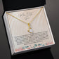 Mother Of The Groom | We Share The Deepest Love | Pendant Yellow Gold Necklace