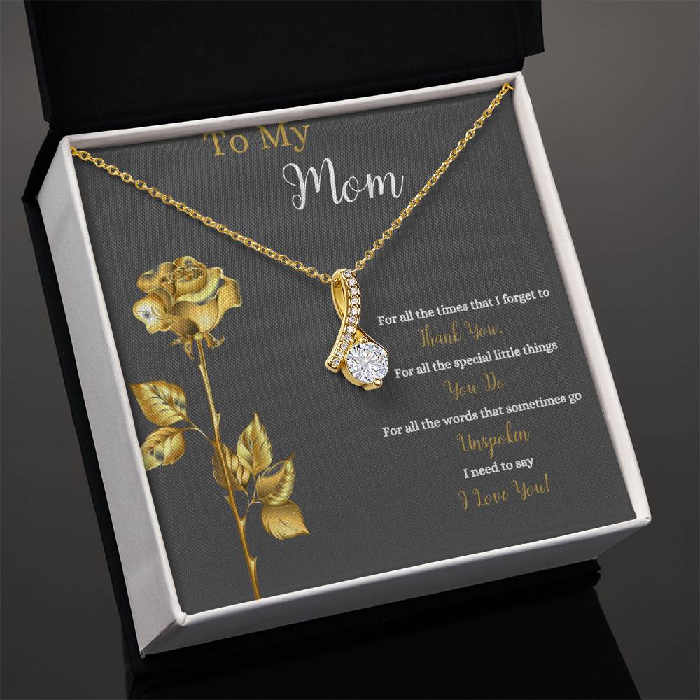 To My Mom | I Love You | Jewelry Necklace