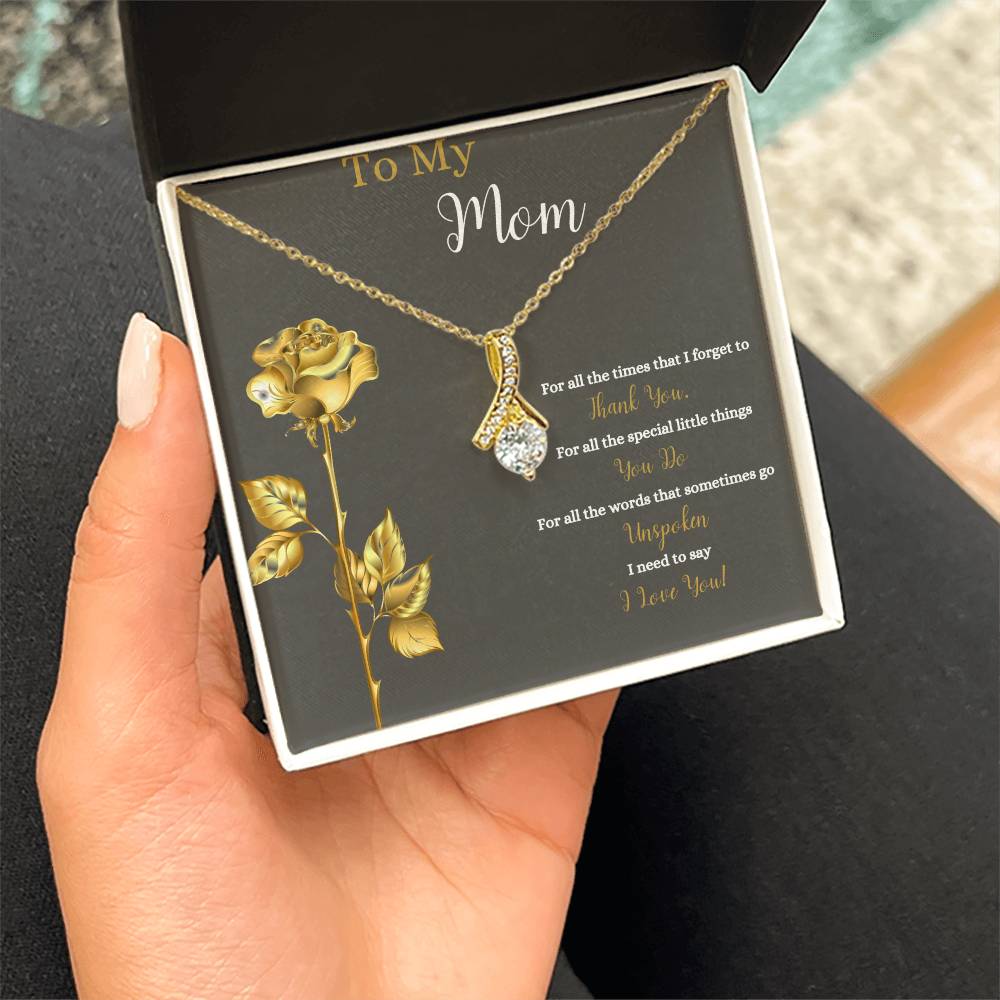 To My Mom | I Love You | Jewelry Necklace