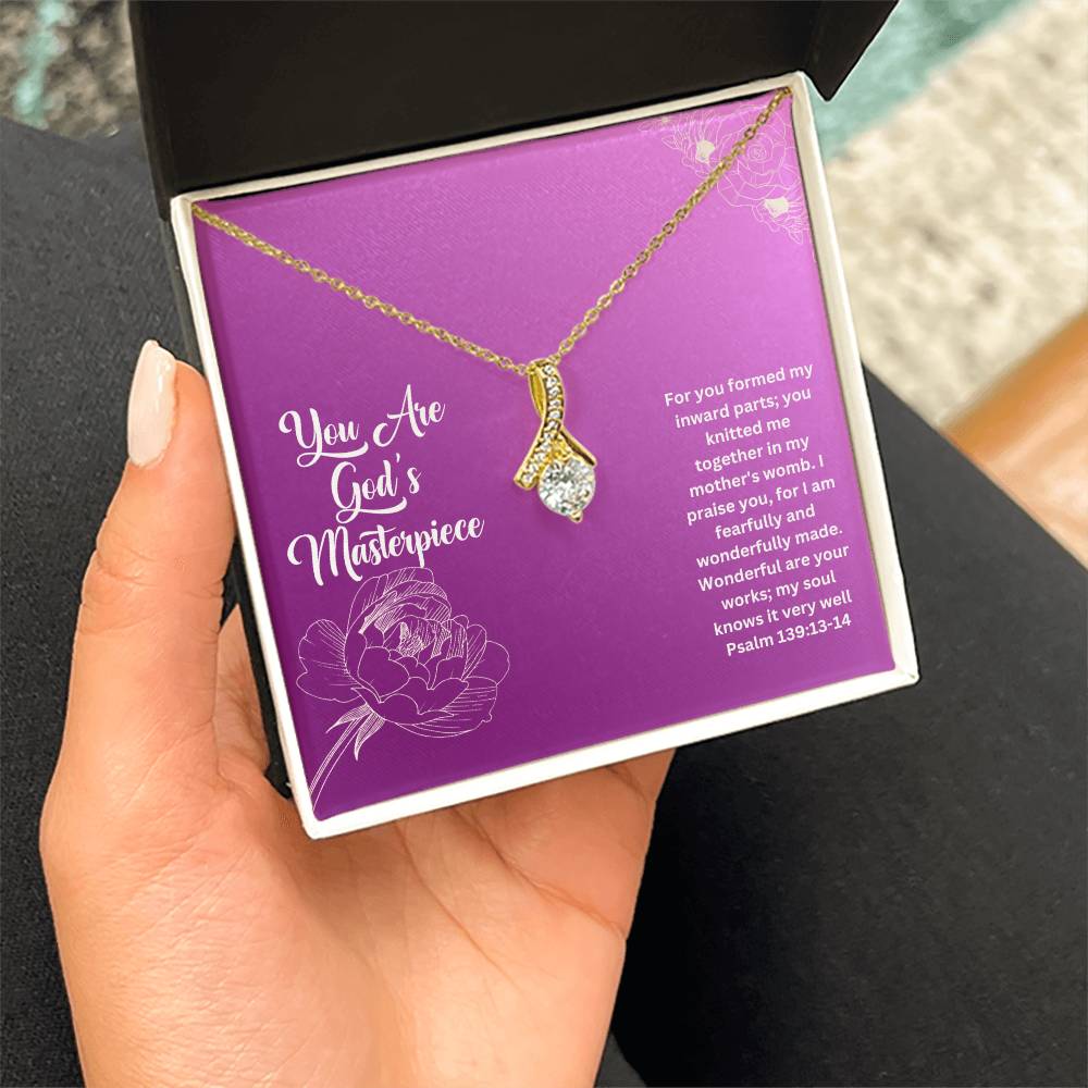 You Are God's Masterpiece | Bible Verse Faith Necklace