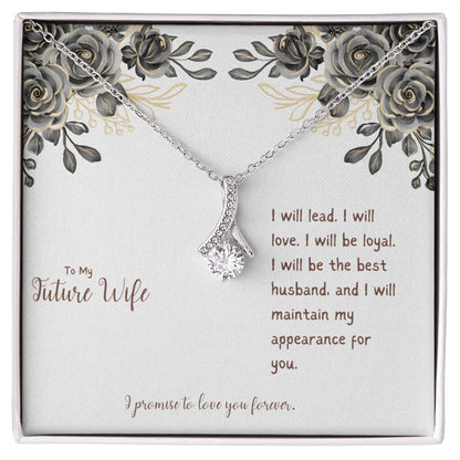 To My Future Wife | I Will Be Loyal | Gold Pendant Necklace