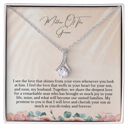 Mother Of The Groom | We Share The Deepest Love | Pendant Yellow Gold Necklace