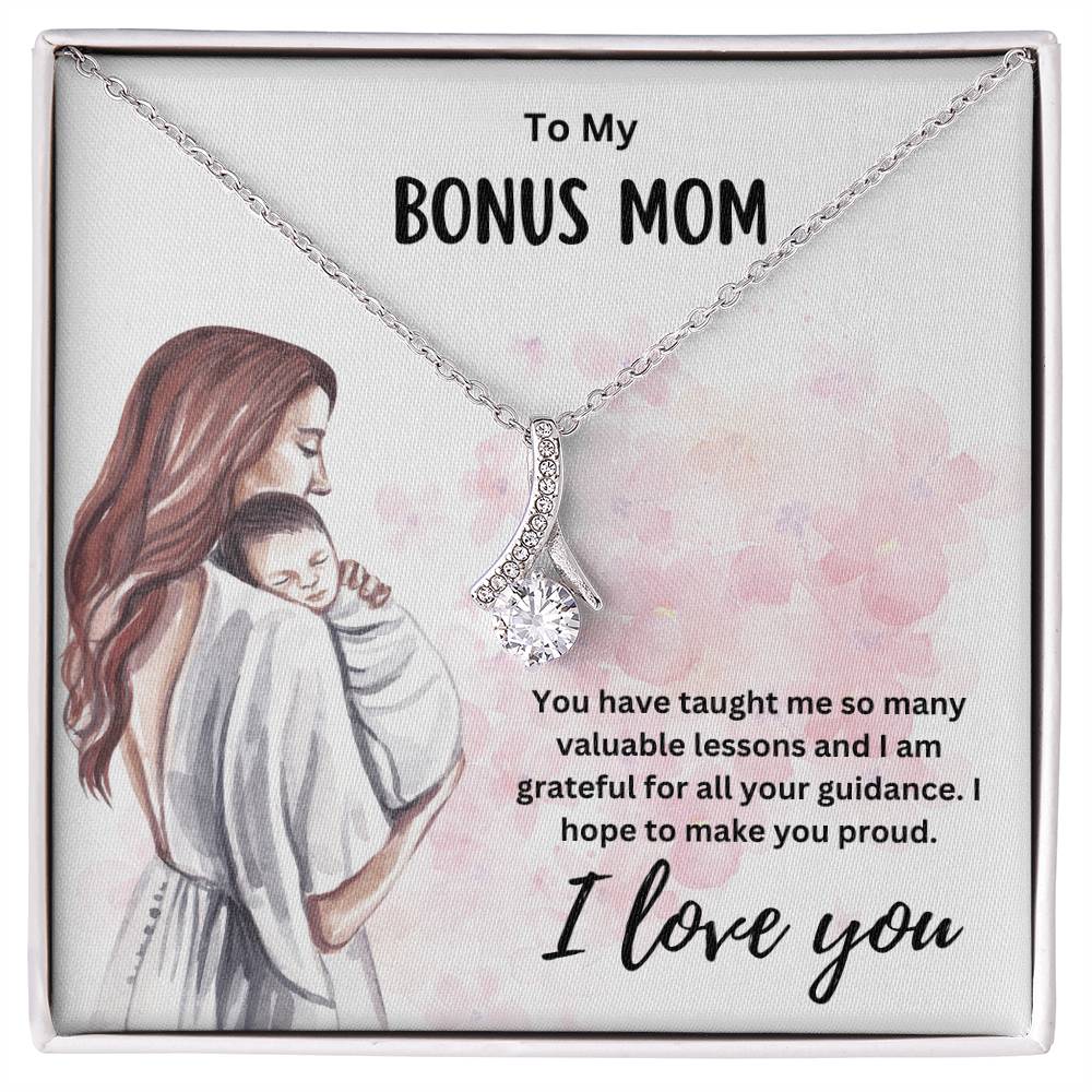 To My Bonus Mom | Happy Mother's Day | Jewelry Necklace