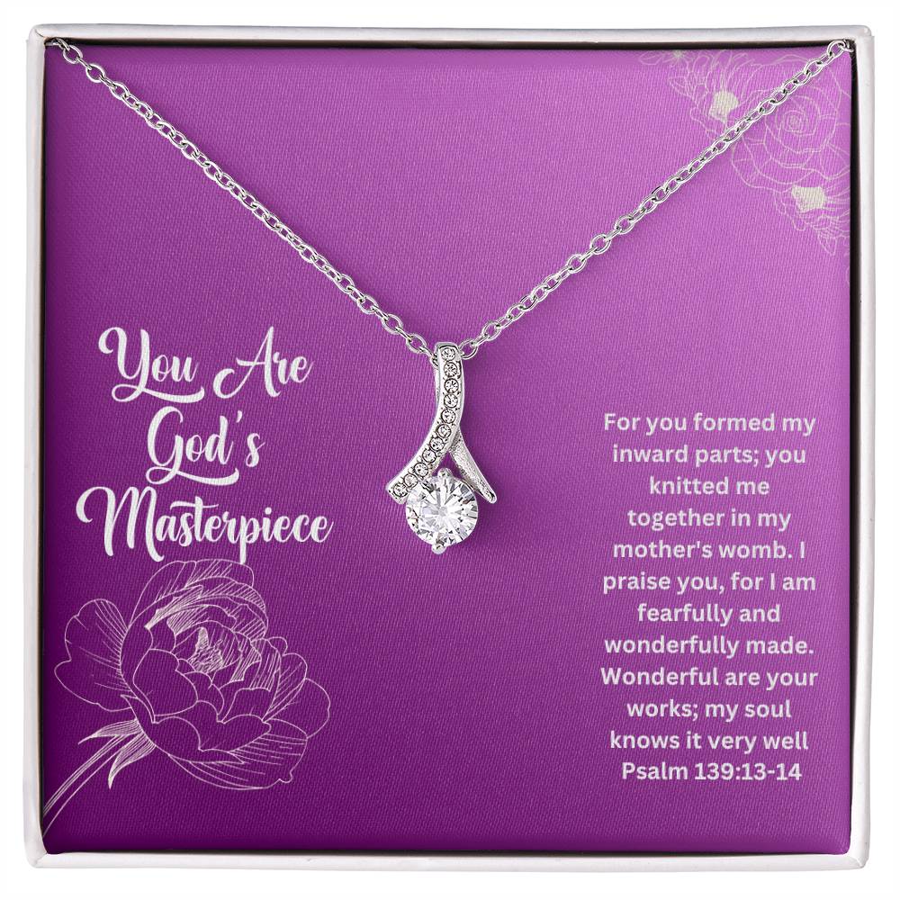 You Are God's Masterpiece | Bible Verse Faith Necklace