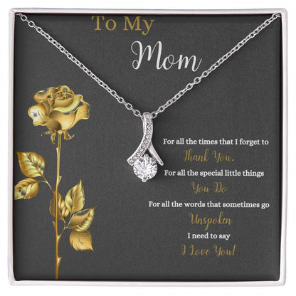 To My Mom | I Love You | Jewelry Necklace
