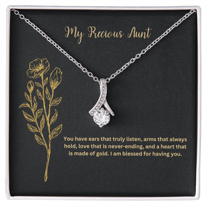 My Precious Aunt | You Have Ears That Truly Listen | Pendant Necklace