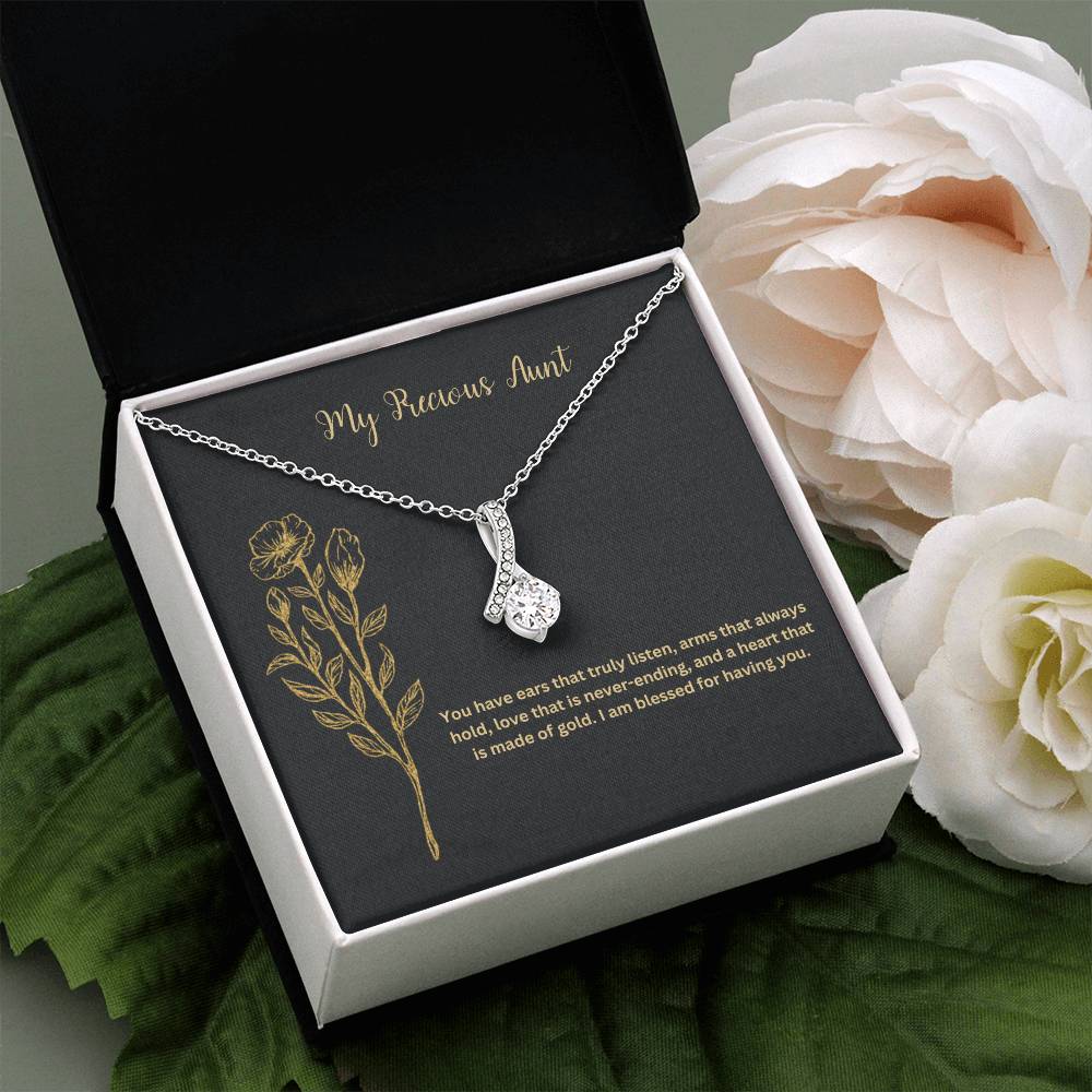 My Precious Aunt | You Have Ears That Truly Listen | Pendant Necklace