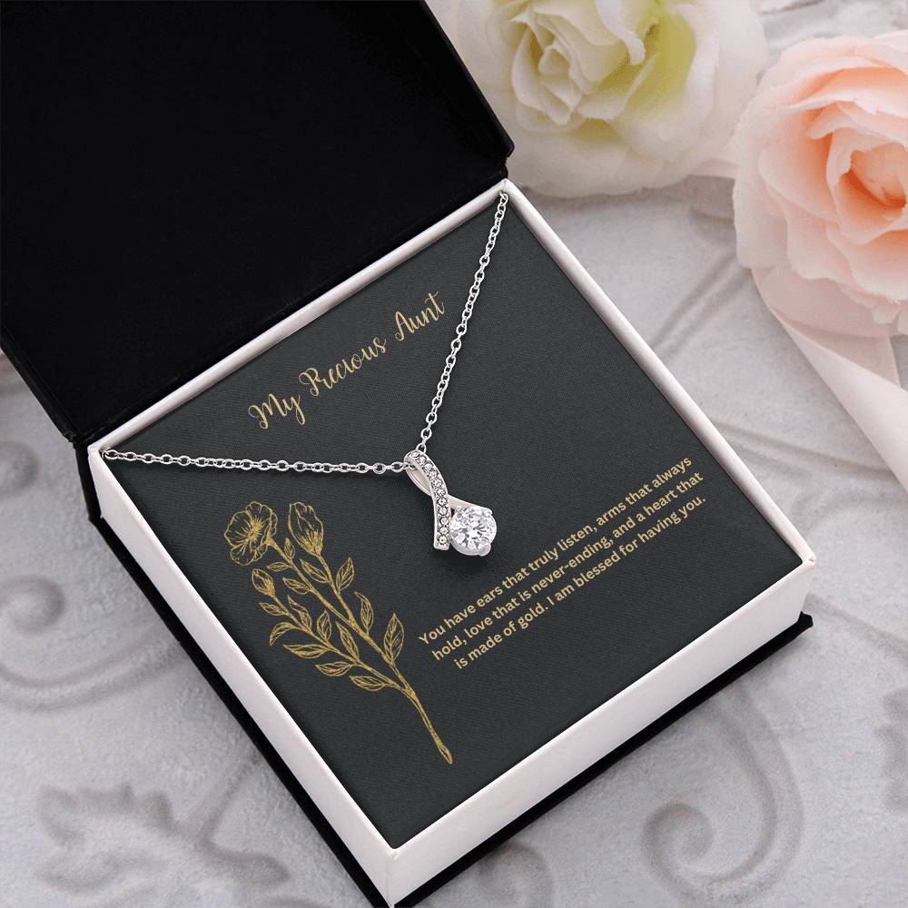 My Precious Aunt | You Have Ears That Truly Listen | Pendant Necklace