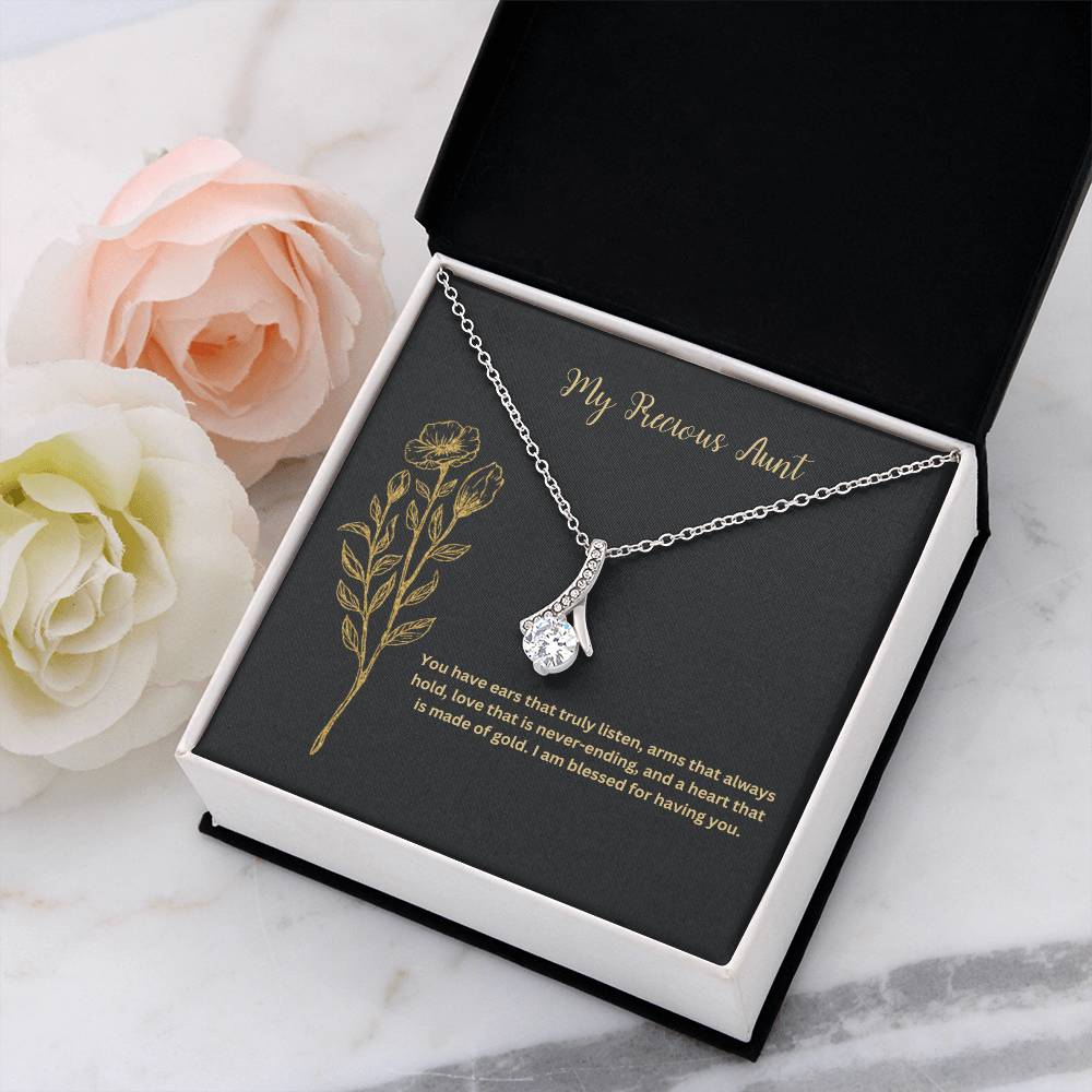 My Precious Aunt | You Have Ears That Truly Listen | Pendant Necklace