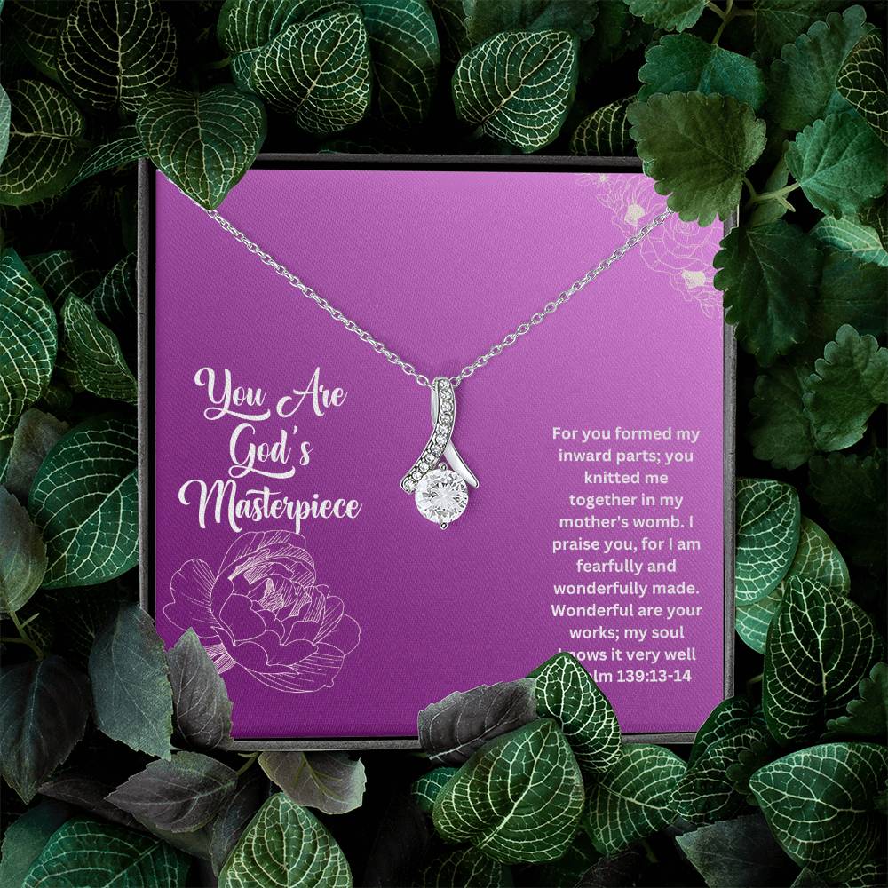 You Are God's Masterpiece | Bible Verse Faith Necklace