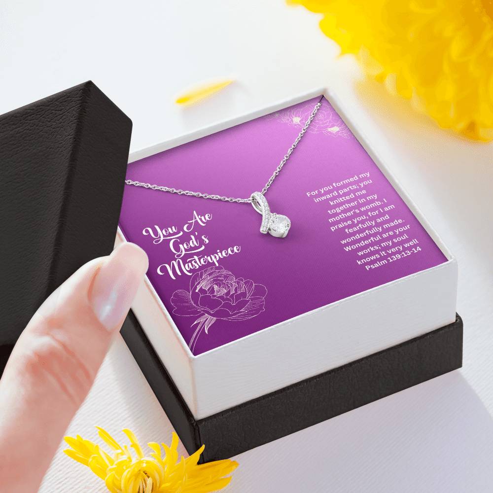 You Are God's Masterpiece | Bible Verse Faith Necklace