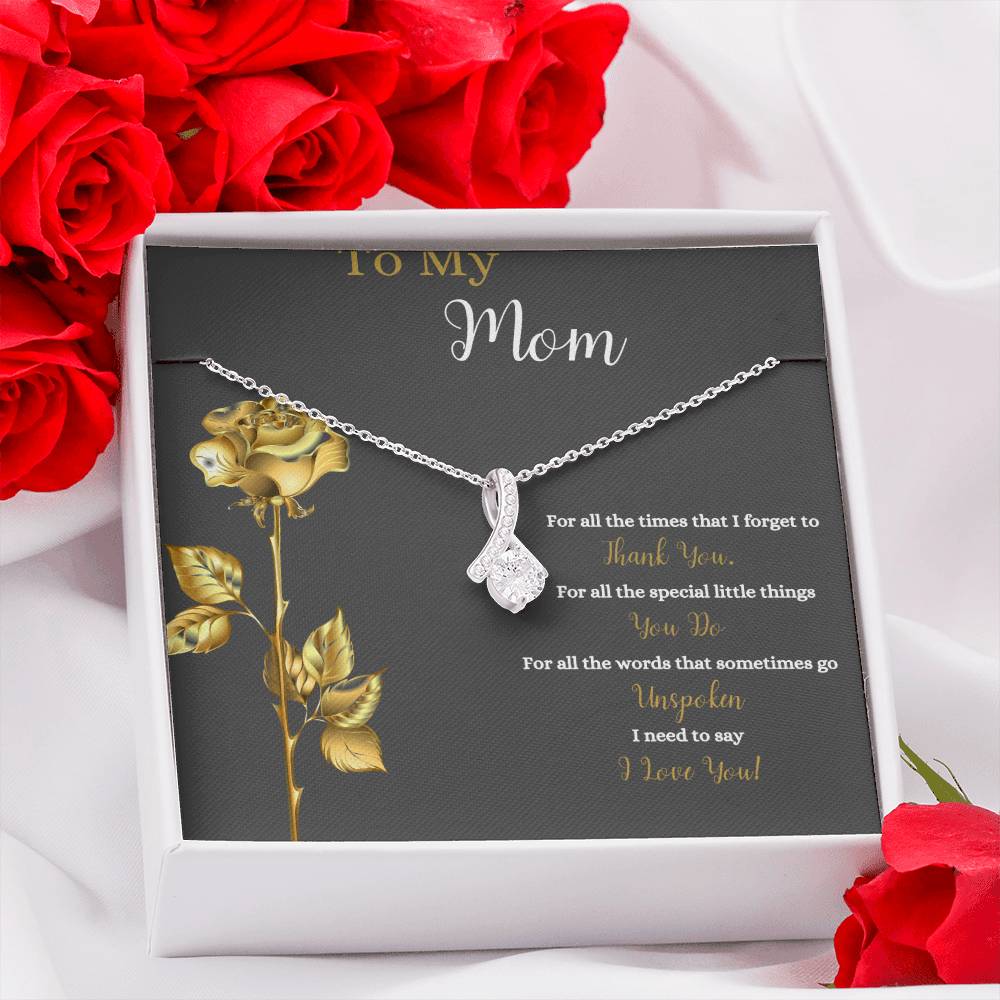 To My Mom | I Love You | Jewelry Necklace