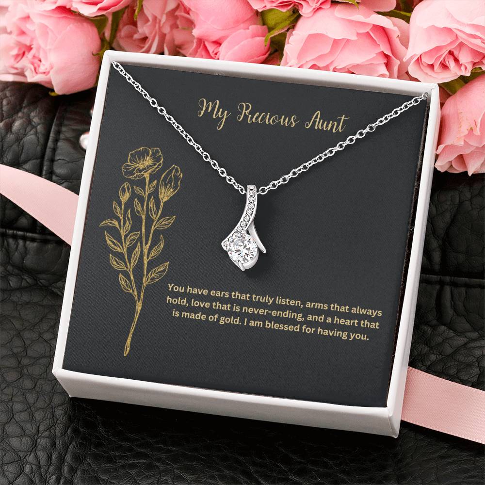 My Precious Aunt | You Have Ears That Truly Listen | Pendant Necklace